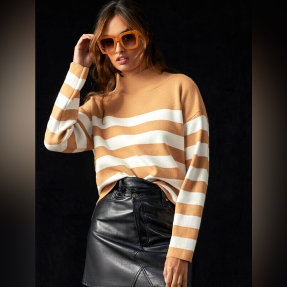 Anthropologie x Maeve Carys Mock Neck Sweater - Picture 1 of 4